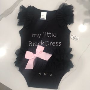 NWT MY LITTLE Black dress